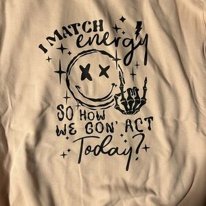 Light pink hoodie match energy skull